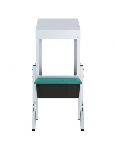 Nido per Polli 1 Scomparto con Gambe in Acciaio Zincato