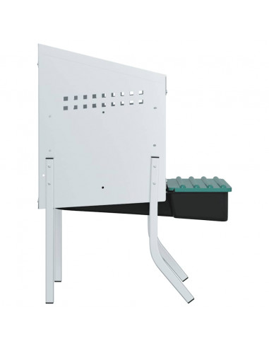 Nido per Polli 1 Scomparto con Gambe in Acciaio Zincato