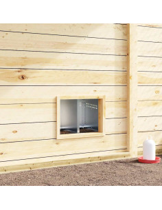 Nido per Polli 2 Scomparti con Gambe in Acciaio Zincato 2