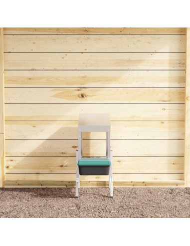 Nido per Polli 2 Scomparti con Gambe in Acciaio Zincato