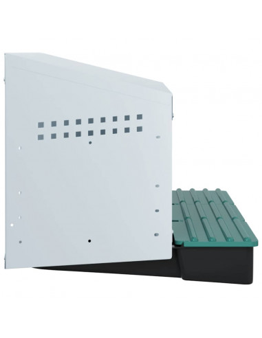 Nido per Polli 3 Scomparti A Parete in Acciaio Zincato