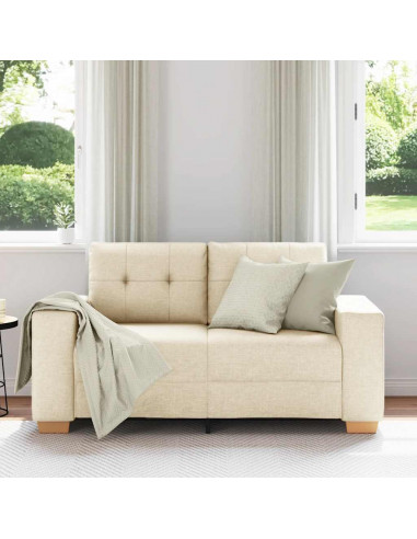 Divano Divanetto Crema 120 cm in Tessuto