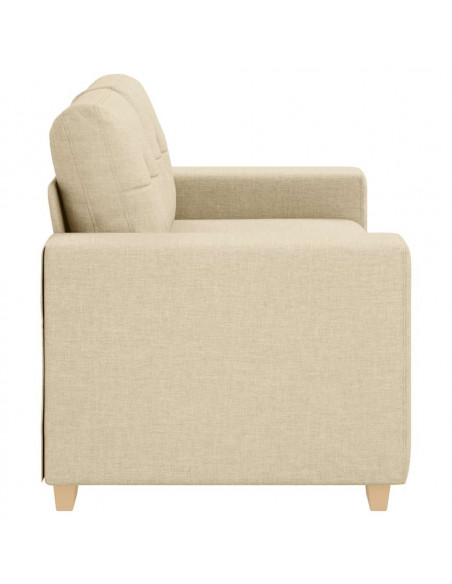 Divano Divanetto Crema 120 cm in Tessuto