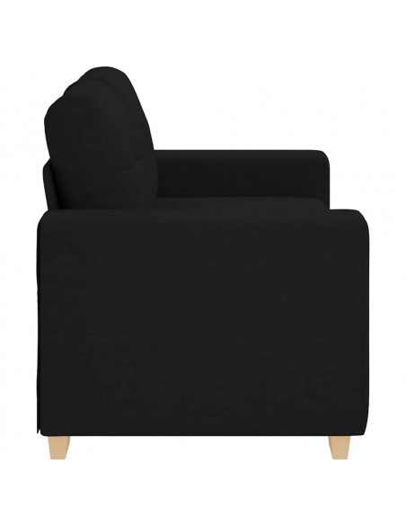 Divano Divanetto Nero 120 cm in Tessuto