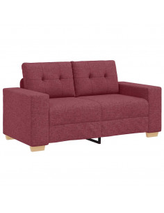 Divano Divanetto Rosso Vino 120 cm in Tessuto
