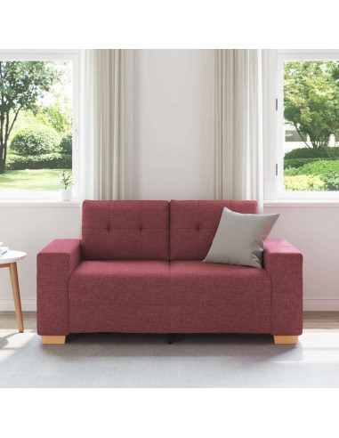 Divano Divanetto Rosso Vino 120 cm in Tessuto