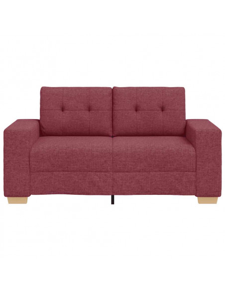 Divano Divanetto Rosso Vino 120 cm in Tessuto