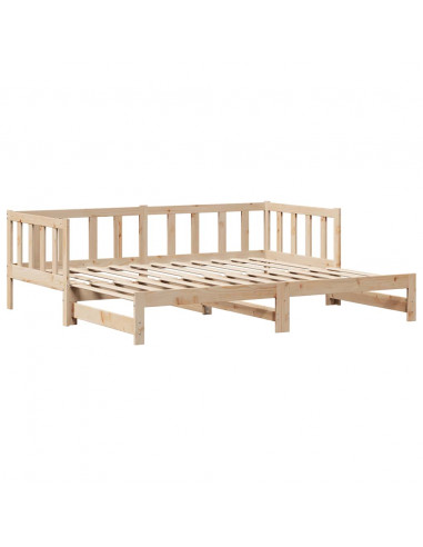 Divano Letto Estraibile con Cassetti senza Materasso 80x200 cm