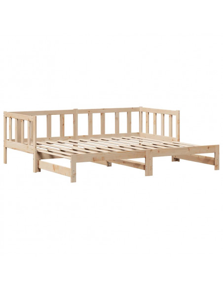 Divano Letto Estraibile con Cassetti senza Materasso 80x200 cm