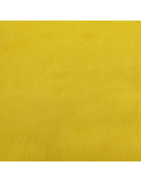 Divano Modulare con Cuscini in Velluto Giallo