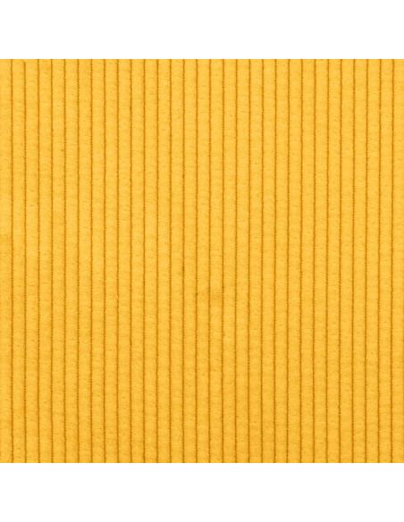 Divano Modulare con Poggiapiedi e Cuscini Giallo Chiaro