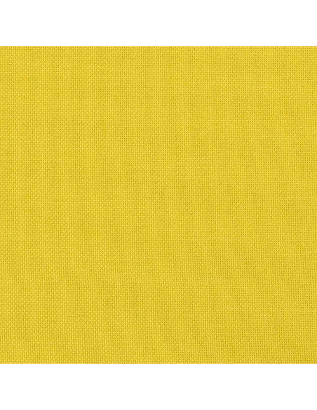 Divano Modulare con Poggiapiedi e Cuscini Tessuto Giallo Chiaro