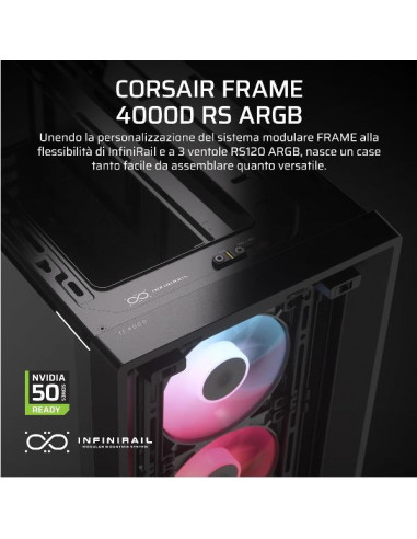 FRAME 4000D RS ARGB MID-TOWER BLACK