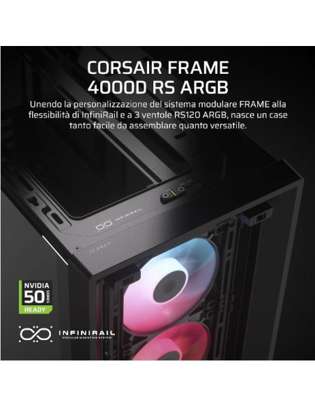 FRAME 4000D RS ARGB MID-TOWER BLACK