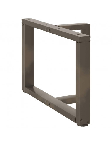 Gambe Tavolino Caffè a T 2 pz Naturale 60x25x(42-43) cm Acciaio