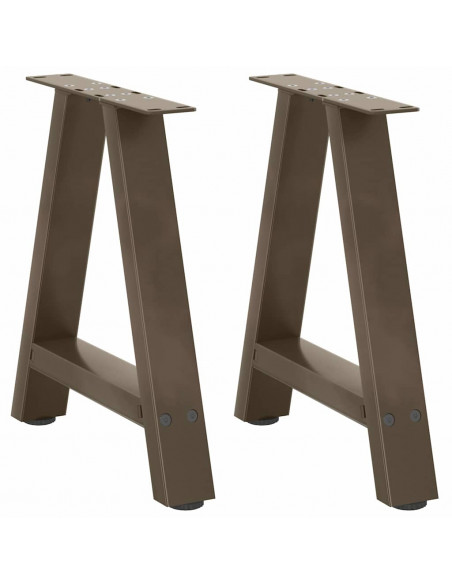 Gambe Tavolino da Caffè a A 2 pz 38x(42-43) cm Acciaio