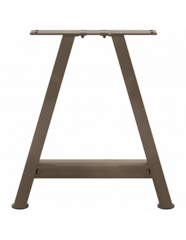 Gambe Tavolino da Caffè a A 2 pz 50x(42-43) cm Acciaio