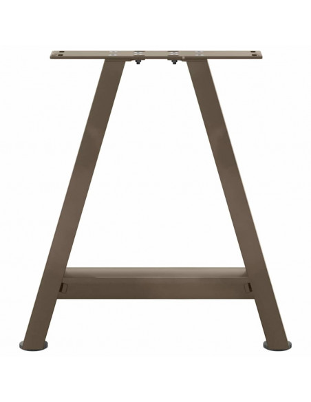Gambe Tavolino da Caffè a A 2 pz 50x(42-43) cm Acciaio