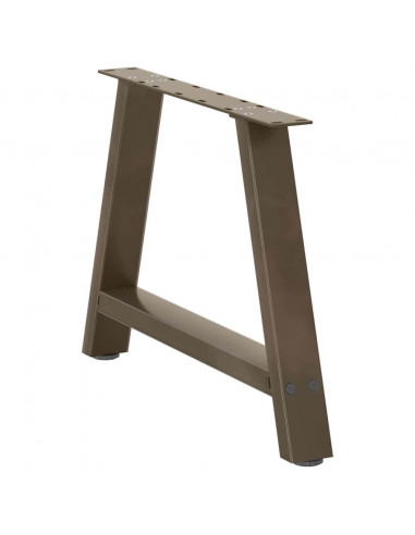 Gambe Tavolino da Caffè a A 2 pz 70x(42-43) cm Acciaio