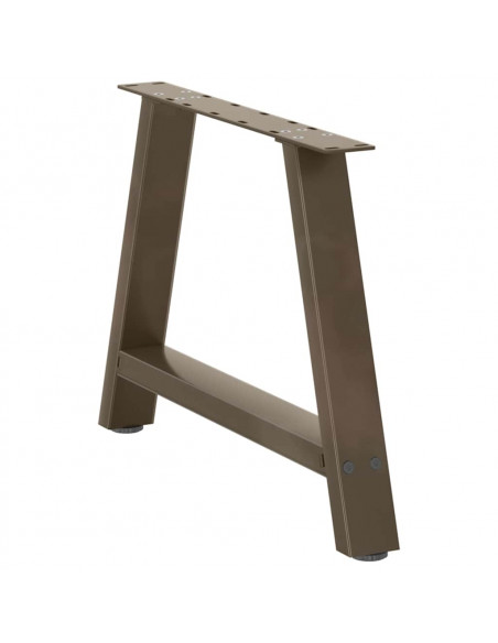 Gambe Tavolino da Caffè a A 2 pz 70x(42-43) cm Acciaio