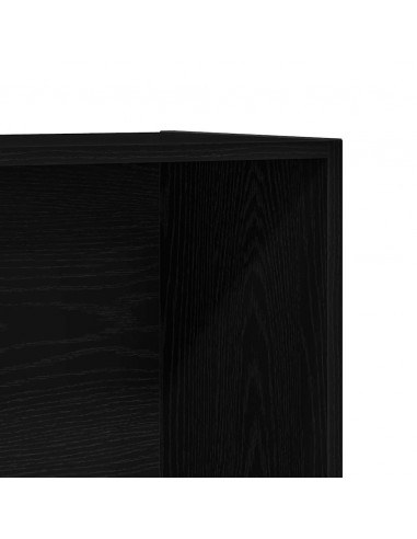 Libreria Rovere Nero 36x30x143 cm in Legno Multistrato