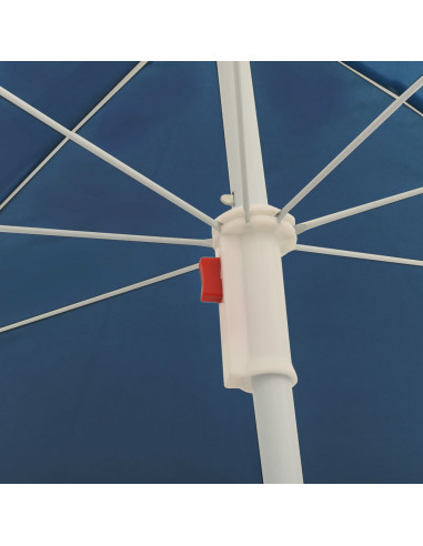 Ombrellone da Esterni con Palo in Acciaio 180 cm Blu