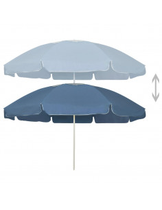 Ombrellone da Spiaggia Blu 240 cm 2