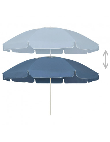 Ombrellone da Spiaggia Blu 240 cm