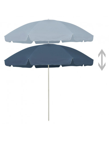 Ombrellone da Spiaggia Blu 300 cm