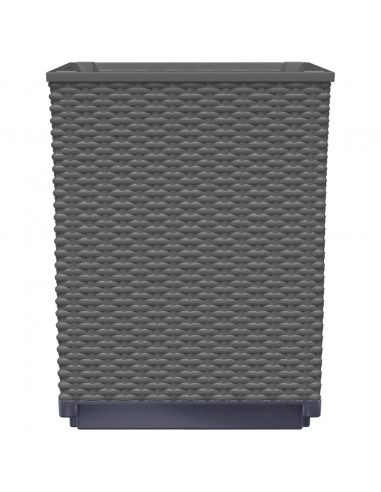 Fioriere 4 pz Nere 30x30x37 cm in Polipropilene