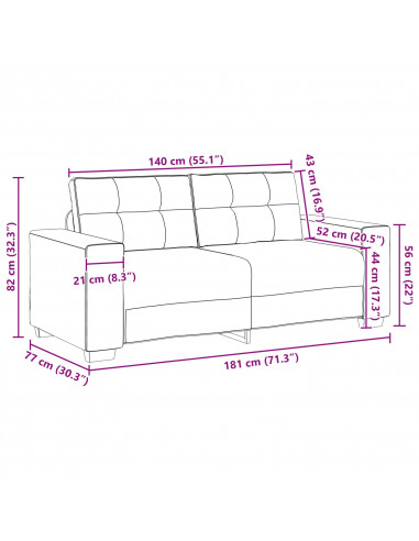 Marrone scuro Poliestere, Legno Standard Posti numerosi