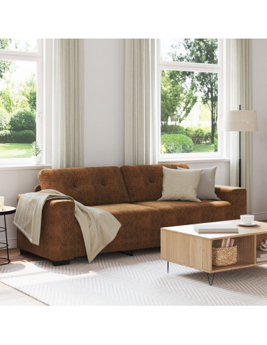 Marrone Tessuto Standard Modulare Divano Marrone Rettangolare