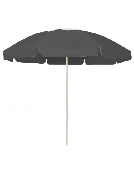 Ombrellone da Spiaggia Antracite 240 cm