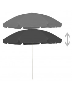 Ombrellone da Spiaggia Antracite 300 cm 2