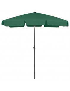 Ombrellone da Spiaggia Verde 180x120 cm