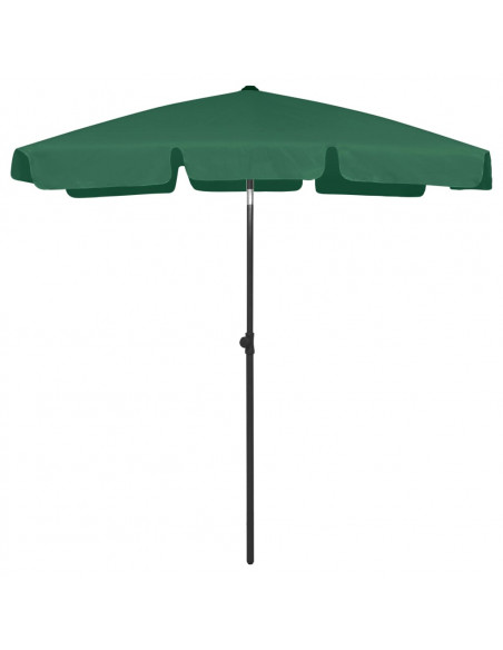 Ombrellone da Spiaggia Verde 180x120 cm