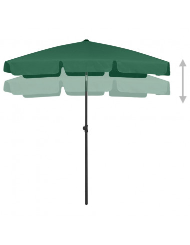 Ombrellone da Spiaggia Verde 180x120 cm