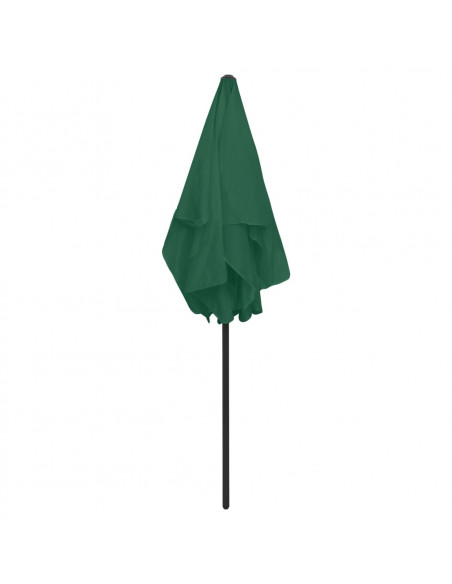 Ombrellone da Spiaggia Verde 180x120 cm