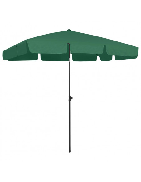 Ombrellone da Spiaggia Verde 200x125 cm