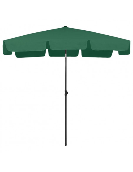 Ombrellone da Spiaggia Verde 200x125 cm