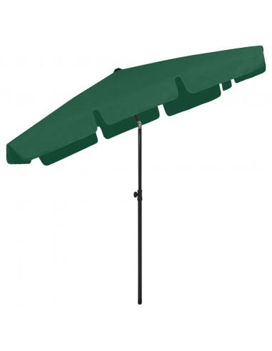 Ombrellone da Spiaggia Verde 200x125 cm