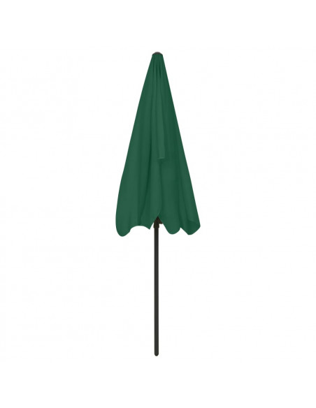 Ombrellone da Spiaggia Verde 200x125 cm