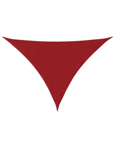 Parasole a Vela Oxford Triangolare 2,5x2,5x3,5 m Rosso
