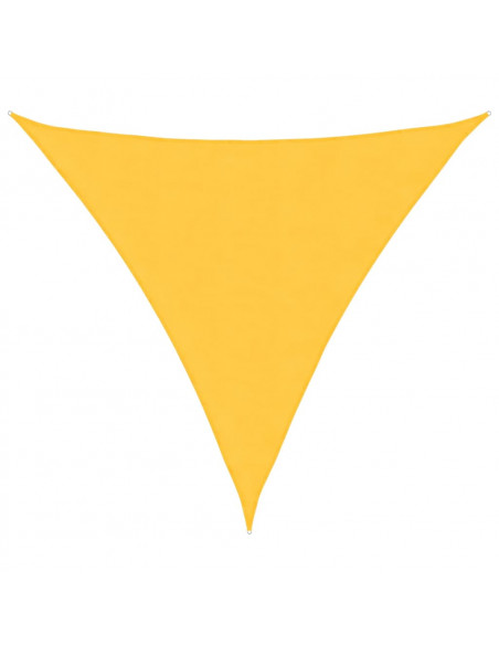 Parasole a Vela Oxford Triangolare 3,6x3,6x3,6 m Giallo