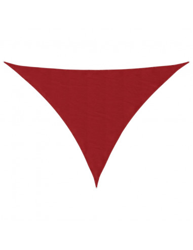 Parasole a Vela Oxford Triangolare 3x4x5 m Rosso