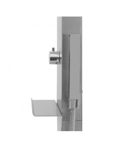 Doccia da Esterno con Piatto in WPC Acciaio Inossidabile