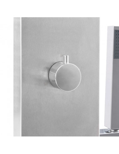 Doccia da Esterno con Piatto in WPC Acciaio Inossidabile