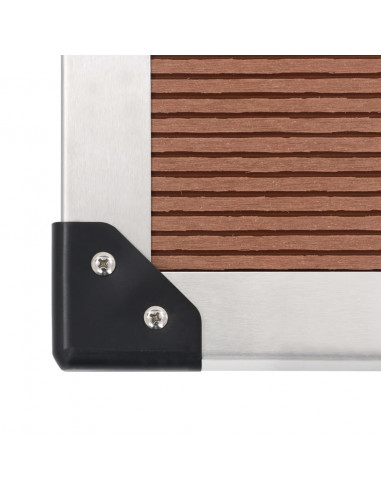 Doccia da Esterno con Piatto in WPC Acciaio Inossidabile