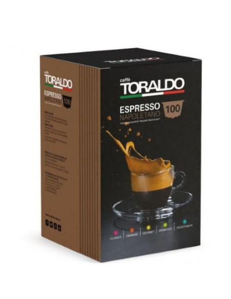 CAFFE' TORALDO MISCELA CREMOSA 100 CAPSULE COMPATIBILI DOLCE GUSTO