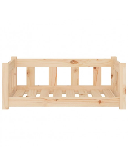Cuccia per Cani 75,5x55,5x28 cm in Legno Massello di Pino